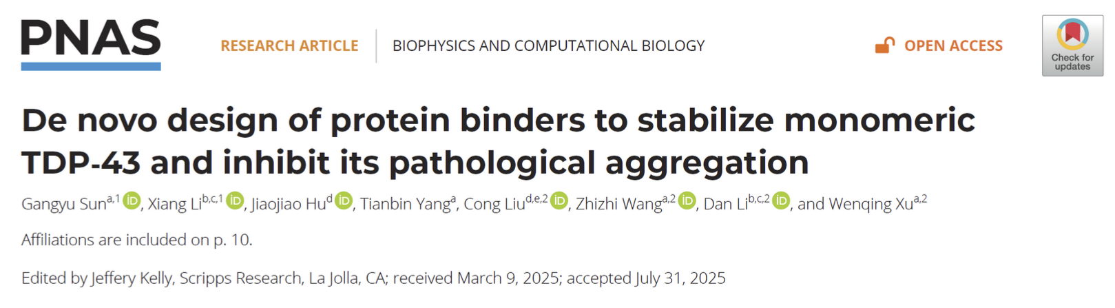 ShanghaiTech University team achieves breakthrough in neurodegenerative disease treatment